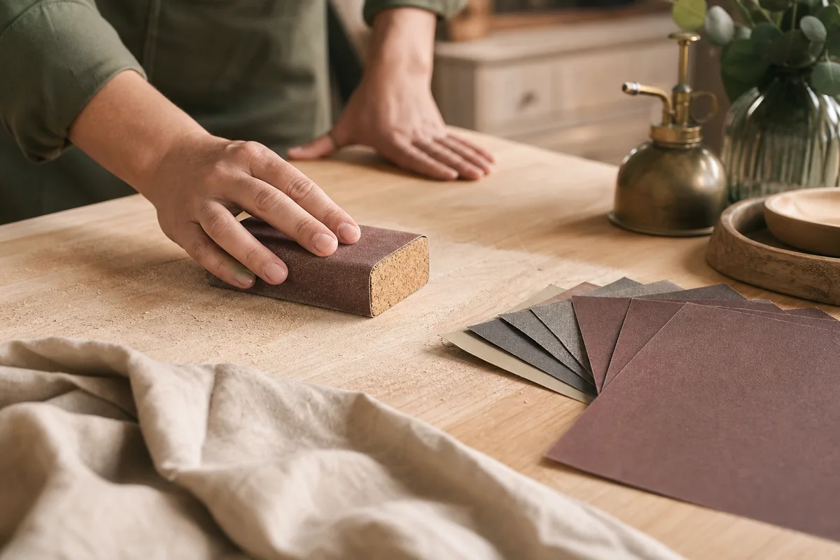 Poncer un meuble : quel grain, dans quel ordre, et avec quoi